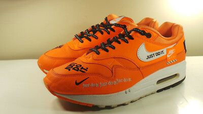 NIKE 2018 AIR MAX 1 917691 800 JUST DO IT ORANGE 8.5 DUNK FORCE 1  PLUS 95 97 90