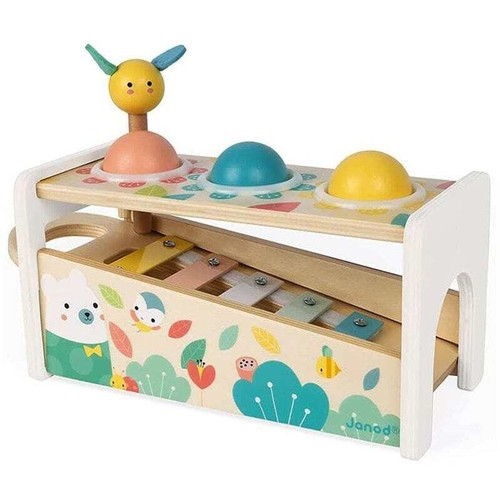 Janod Pure Tap Tap Xylophone Baby Wooden Educational Musical Learning Toy 12M+ N - Picture 5 of 10