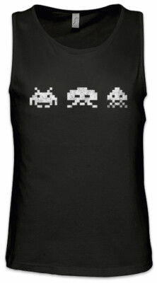 Digital Invaders Herren Tank Top Spiel Arcade Game Retro Nerd Alien VG Sprite