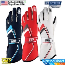 OMP - Tecnica FIA-Rated Auto Racing Gloves | FIA 8856-2018 Rated Driving Gloves