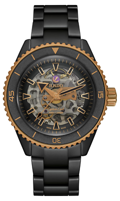 Rado Captain Cook High-Tech Ceramic Skeleton Black Dial Mens Watch