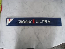 Michelob Ultra Promotional Rubber Bar Rail Beer Mat - 24"