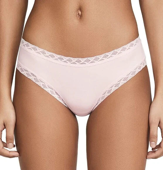 Natori Blushing Pink Bliss Cotton Girl Brief Women's Size Small L128756