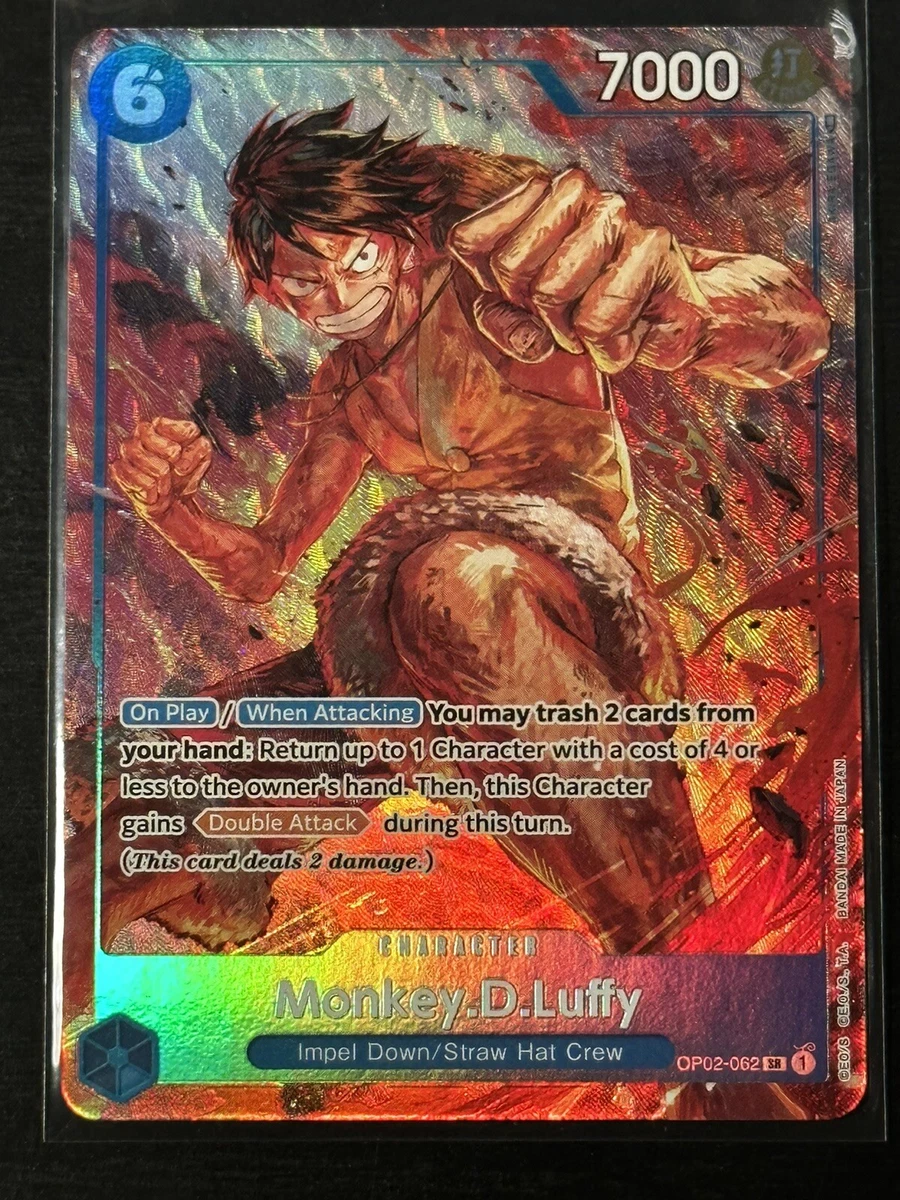 Monkey.D.Luffy (062) (Alternate Art)- Paramount War (OP02) One Piece TCG ENGLISH