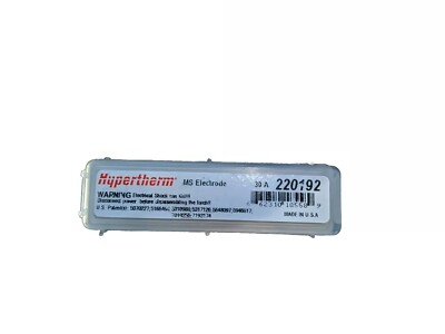  New Hypertherm #220192 MS Electrode 30A - HPR130/HPR260