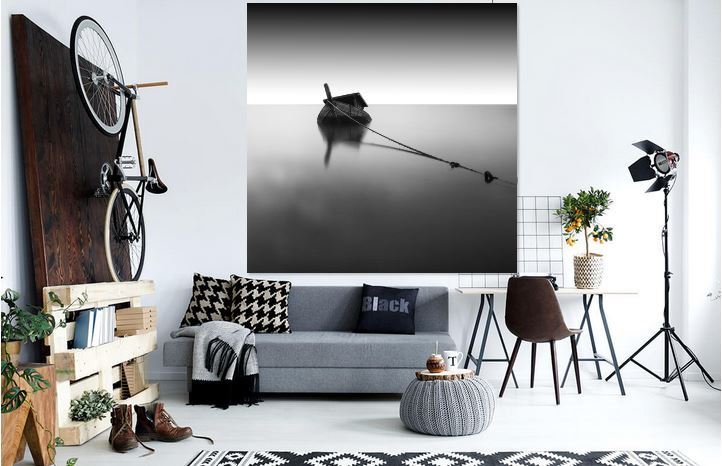 black & white beautiful-nature lovely-high quality Canvas painting  Home decor