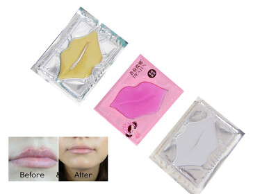 5/10 ROSA LIPPEN MASKE KRISTALL KOLLAGEN PATCH ANTI-AGING FALTEN FEUCHTIGKEITSSPENDEND
