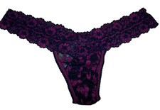 3 PACK X-DYE HANKY PANKY SIGNATURE LACE LACE THONG LOW RISE SZ FITS 2-12 NWT