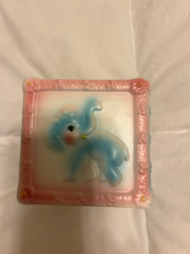 Vintage 50’s-60's BABY BLOCK PLANTER 4” x 4” - Picture 5 of 7
