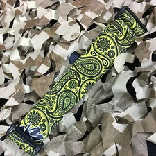 NEW KM Paintball Universal Mask Goggle Strap - Limited Edition Yellow Bandana