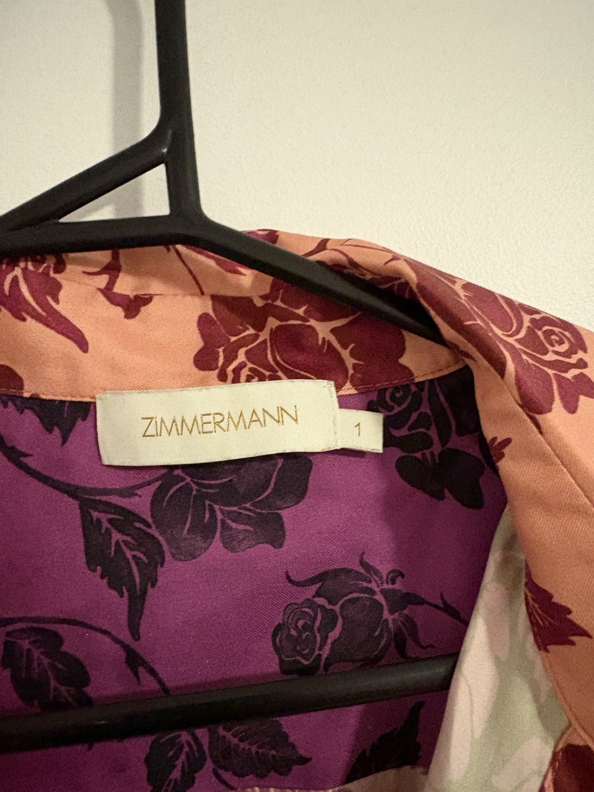 Zimmermann Lovestruck Spliced Shirt Size 1 / AU 10 / US 6 100% Silk Button