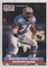 1991 Pro Set Mobil FACT Bruce Matthews #166 HOF 0q3