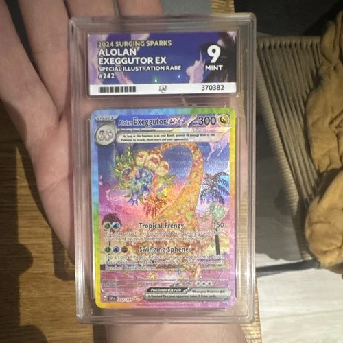 Pokémon TCG Alolan Exeggutor ex 242 2024 Surging Sparks SIR Holo ACE 9