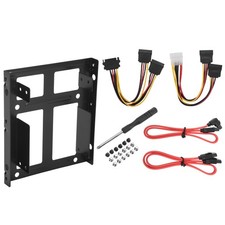 Dual SSD HDD Mounting Bracket 3.5 to 2.5 Internal Hard Disk Drive Kit1443