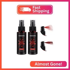 BOBISUKA 2PCS Dark Fresh Fake Blood Spray Set- Realistic Effects Fake Blood Stag