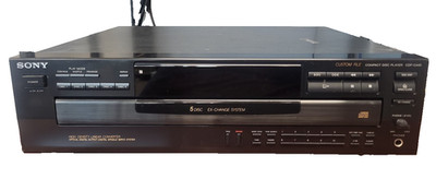 SONY CDP-C445 CD PLAYER 5 DISC CHANGER NO REMOTE #73