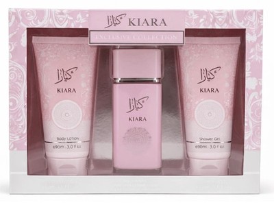 Kiara Pink Women s Gift Set 3 Piece EDP 100ml with Body Lotion & Shower Gel