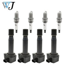 4X Ignition Coil+Iridium Spark Plugs for Honda Civic 1.8L 2006-2011