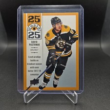DAVID PASTRNAK 2018-19 Upper Deck 25 Under 25 #U25-9 Boston Bruins