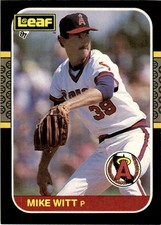 1987 Leaf Mike Witt California Angels #111