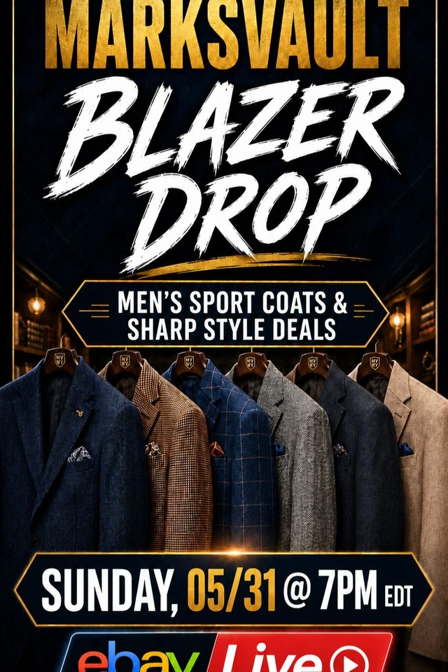 MARKSVAULT Blazer Drop: Men's High End Sport Coats and Blazers