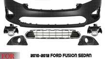 Front Bumper Cover Fascia Paintable Kit For 2010-2012 Ford Fusion Sedan 4-door