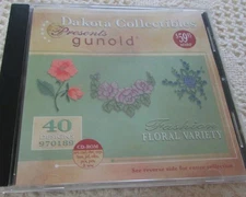 Dakota Collectibles GUNOLD FASHION FLORAL VARIETY Emb Designs CD Very Good