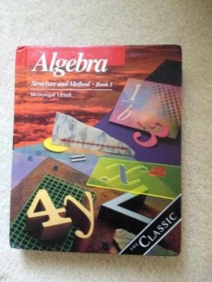 Algebra: Structure and Method, - Hardcover, by Richard G. Brown; - Very Good