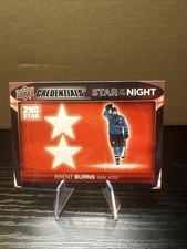 2021-22 Upper Deck Credentials Brent Burns 2nd Star of the Night #2S-8