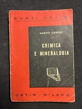 Chimica E Mineralogia. Marino Cortese. Sunti Cerimonie. 1946. C323