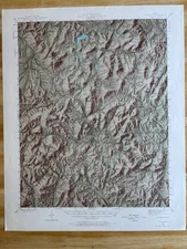 1945 Map Of Ironton, Missouri. USGS Paper Map