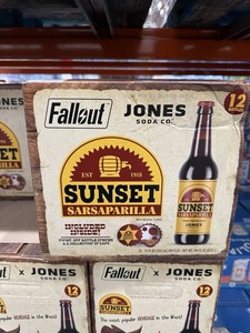Jones Soda Co. Fallout Sunset Sarsaparilla Sarsaparilla Soft Drink 12 x 355 mL