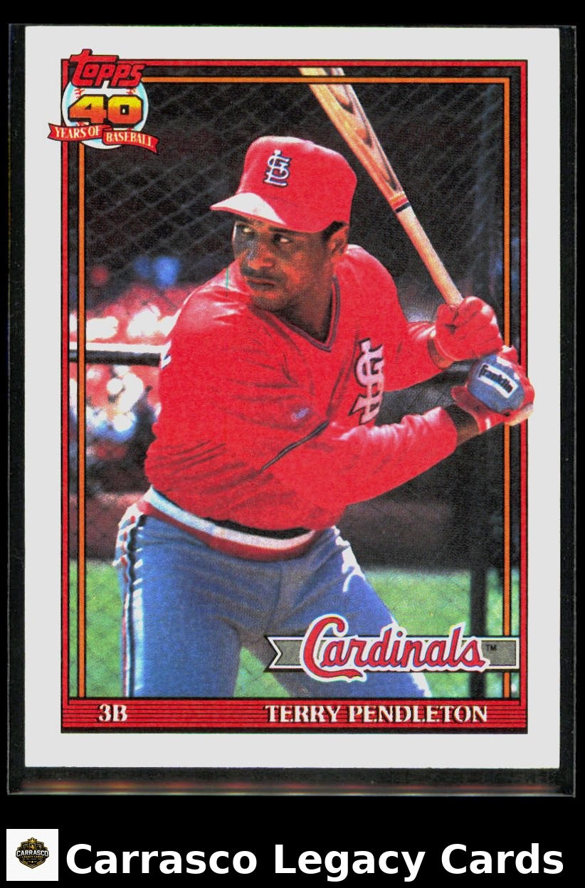 1991 Topps Terry Pendleton #485 EX