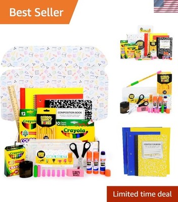 32-Piece Back to School Supply Box for Grades K-5   Everything Your Child Needs