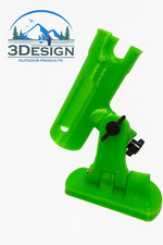 custom deluxe ice fishing rod holder Green! Designed and made in USA!