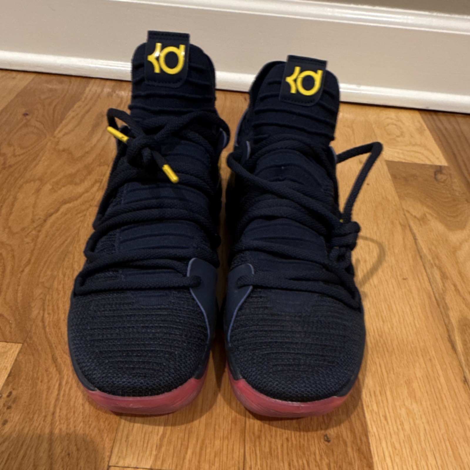 Nike Zoom KD10 Navy/Gold Multicolor Men&rsquo;s Mid Top Lace Up 