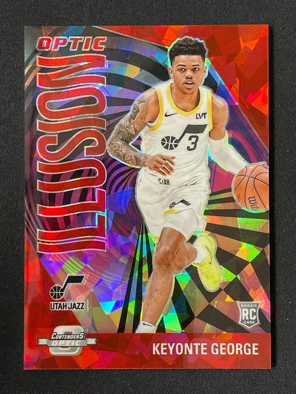 Keyonte George 2023-24 Panini Contenders Optic Illusion Red Ice /175 #17