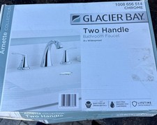 Glacier Bay Arnette 8 in. Widespread Double-Handle High-Arc Bathroom Faucet