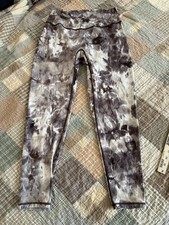 Gymshark Elevate Leggings - Cement Brown Spray Dye Size XL