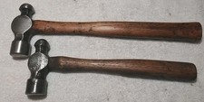 2pc VINTAGE ORIGINAL HANDLE BALL PEEN HAMMER SET