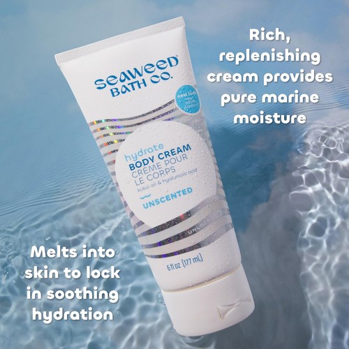 Seaweed Bath Co. Hydrate Body Cream, Unscented, 6 Ounce, Nourishing Hand & Bo... - Picture 7 of 8