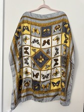 Vintage Butterfly Silk Scarf 34x34