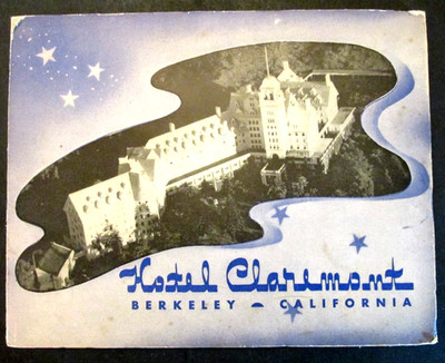Hotel Claremont Nightclub Photo Souvenir 1944 Sailor Woman Couple Berkeley CA