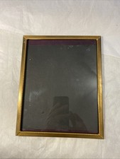 Vintage Metal Picture Frame 8x10 Etched Golden Frame