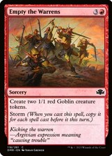 X 1 Empty the Warrens NM 118 Dominaria Remastered MTG Magic The Gathering
