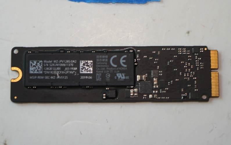 Apple 128GB SSD MZ-JPV1285/0A2 655-1958A For MacBook Air & Pro | eBay