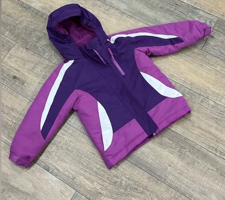 Chaqueta Wonderkids púrpura y blanca para niños niñas nueva sin etiquetas talla 5T Foto 4 de 4