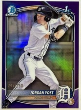 2025 Bowman Draft Chrome Jordan Yost 1st True Purple Refractor #247/250 #BDC-162
