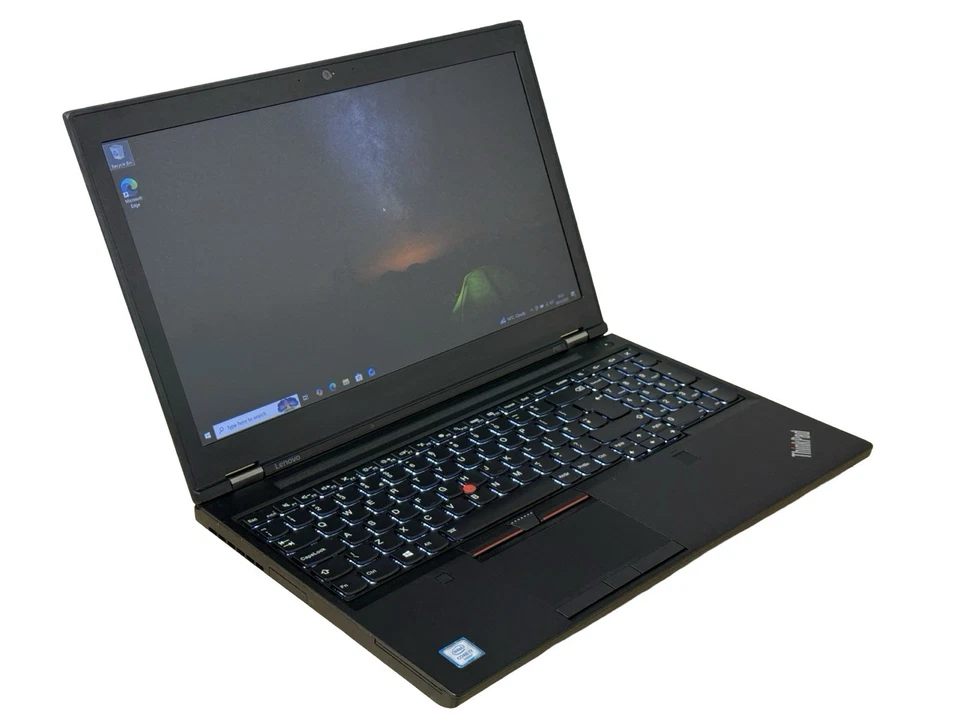 Lenovo ThinkPad P50 Laptop 15.6" Quad i7-6700HQ 32GB 250GB NVMe Windows 10 TL9 - Image 4 of 4