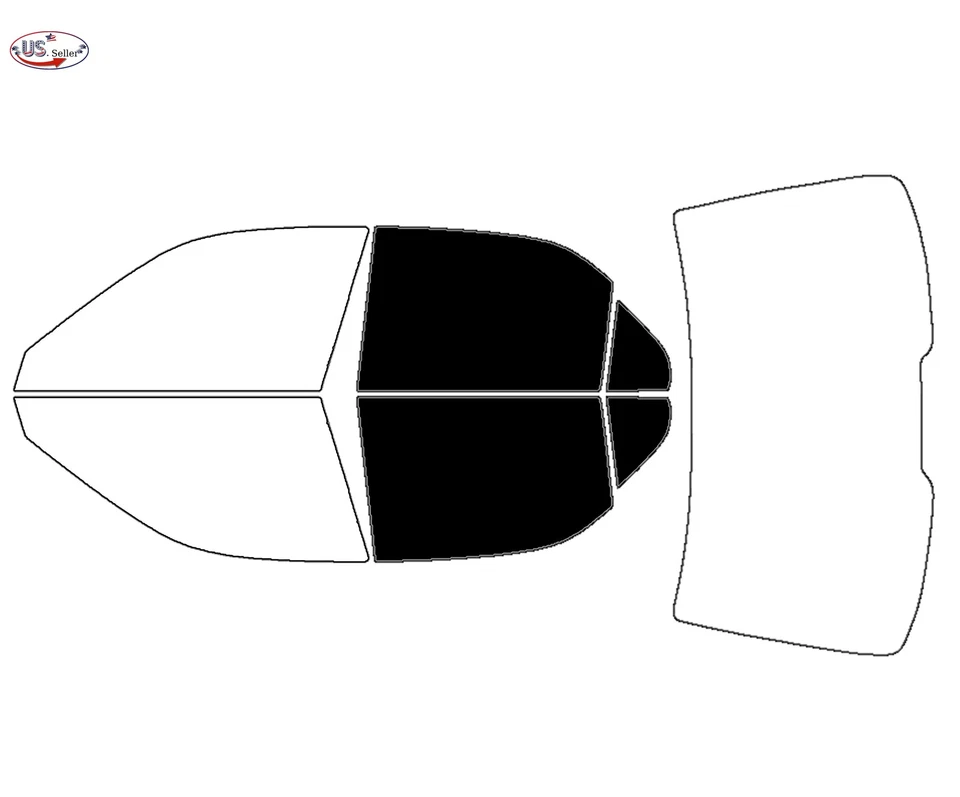 Kit de película de tinte de ventana de 2 capas precortada personalizada computarizada para Acura RL 1996-2004 Foto 3 de 4